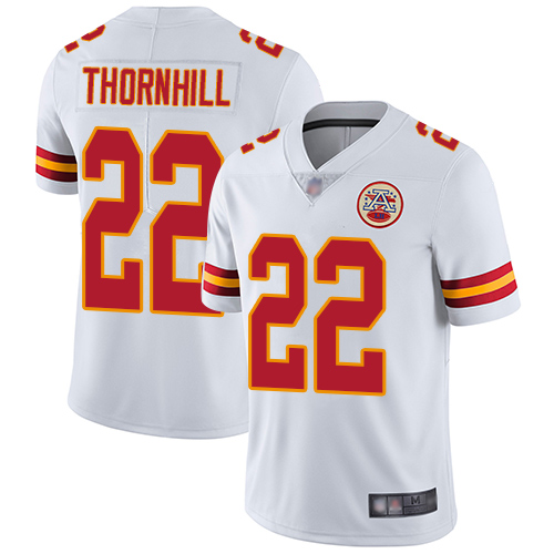 Men Kansas City Chiefs #22 Thornhill Juan White Vapor Untouchable Limited Player Football Nike NFL Jersey->nfl t-shirts->Sports Accessory